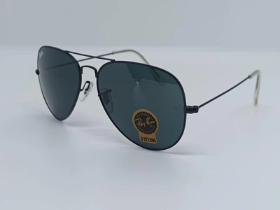 Сонцезахисні Окуляри RB Aviator 3026 Black + Лінза СКЛО