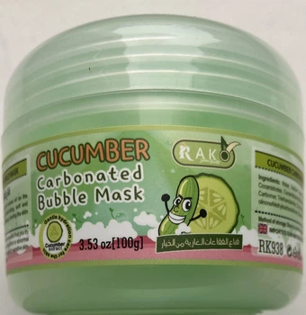 Кислородная пузырьковая маска с огурцом Rako Cucumber Carbonated Bubble Mask 100г
