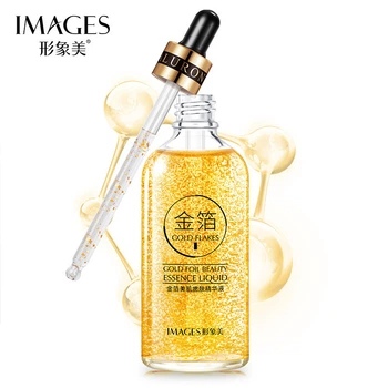 Сироватка для обличчя із золотом і гіалуроновою кислотою Images 24K Gold Flakes, 100 мл