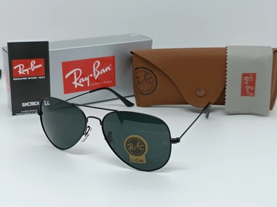 Солнцезащитные Очки RB Aviator 3026 Black Линза Стекло Комплект