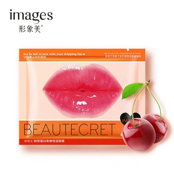 Маска патчи для губ с коллагеном и вишней Images Beautecret Collagen Soft Moisturizing Lip Membrane 8 г