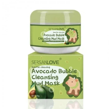 Киснева бульбашкова маска з авокадо Sersanlove Avocado Bubble Clay Mask 100гр