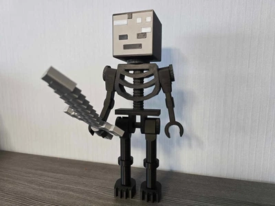 Шарнірна фігурка Скелет з мечем з гри Minecraft. Aivory