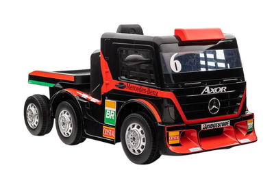 Samochód elektryczny dla dzieci Lean Toys Mercedes XMX622B z naczepą Czerwony (5904665994313)