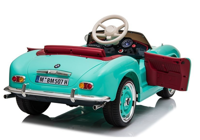 Електромобіль для дітей Lean Toys BMW Retro лакований Зелений (5907625583299)