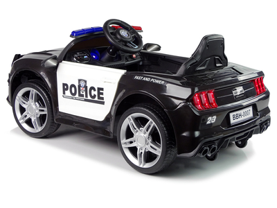 Електромобіль для дітей Lean Toys Поліція BBH0007 Чорний (5907625584487)