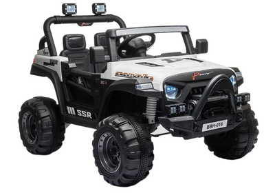 Samochód elektryczny dla dzieci Lean Toys BBH-016 Biały (5903802450422)