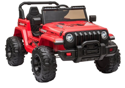 Samochód elektryczny dla dzieci Lean Toys Jeep CH9956 Czerwony (5903802450712)