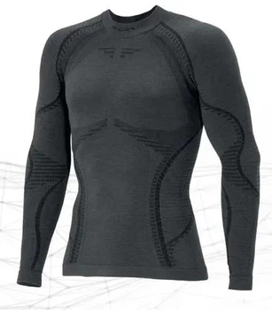 Мужская термофутболка с длинным рукавом Accapi Ergowool, XS/S, Iron/Black