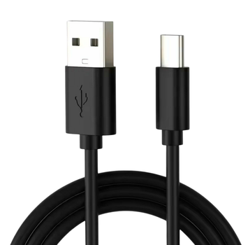 Кабель для защищенных смартфонов USB – Type-C 9 mm. \ 1 метр \ Черный