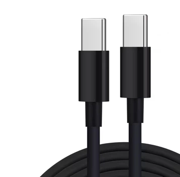 Кабель для защищенных смартфонов (PD 30W) Type-C - Type-C (конектор 10 mm.) 1 метр \ Черный