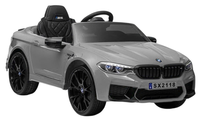 Samochód elektryczny dla dzieci Lean Toys BMW M5 SX2118 lakierowany Srebrny (5904204755757)