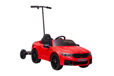 Samochód elektryczny dla dzieci Lean Toys BMW M5 SX2118 z platformą dla rodzica lakierowany Czerwony (5904204755795)