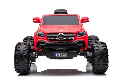 Samochód elektryczny dla dzieci Lean Toys Mercedes DK-MT950 4x4 Czerwony (5904204756907)