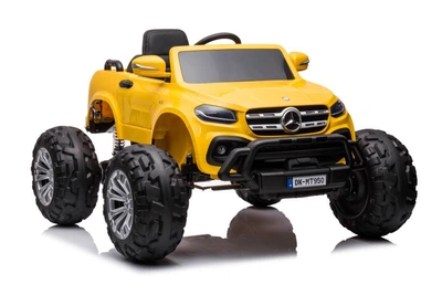 Samochód elektryczny dla dzieci Lean Toys Mercedes DK-MT950 4x4 lakierowany Złoto-Żółty (5904204756938)