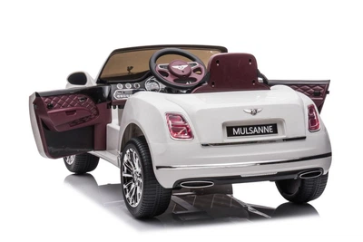 Електромобіль для дітей Lean Toys Bentley Mulsanne Білий (5904665993767)