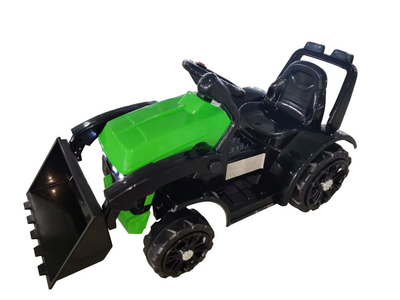 Traktor na akumulator Lean Toys ZP1001B z łyżką Zielony (5905515355247)