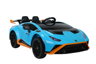 Samochód elektryczny dla dzieci Lean Toys Lamborghini STO Drift Niebieski (5905515359023)
