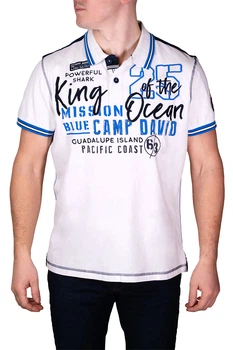 Поло КР Camp David S Білий 2103/3792/0765