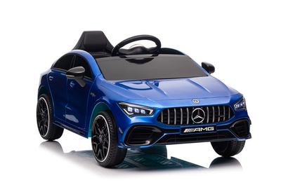 Samochód elektryczny dla dzieci Lean Toys Mercedes CLA 45s AMG 4x4 lakierowany Niebieski (5905991011613)