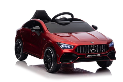 Samochód elektryczny dla dzieci Lean Toys Mercedes CLA 45s AMG 4x4 lakierowany Czerwony (5905991011637)