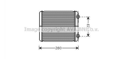 Радіатор пічки RT6344 AVA QUALITY COOLING AVA COOLING RT6344 Renault Laguna 7701206524