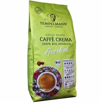Кава в зернах Tempelmann Aurelias С.Сrema BIO 100% Arabica 1 кг