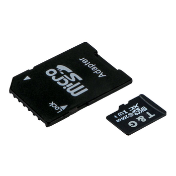 Карта памяти T&G MicroSDXC 256gb UHS-3 10 Class Adapter Черный