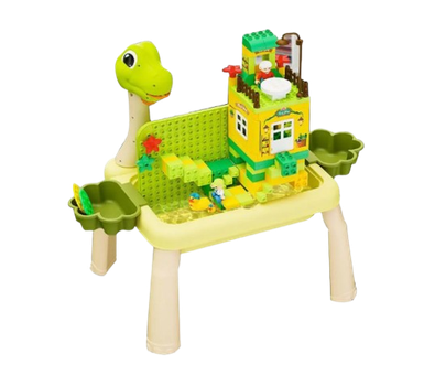 Игровой стол со стулом конструктором и проектором для рисования