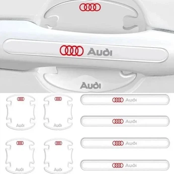 Защитная плёнка под дверные ручки Audi 8шт (на скотче)