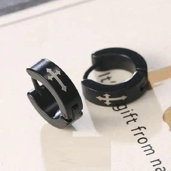 Сережк Spikes хрест у стилі панк