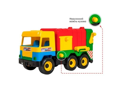 Машина Мусоровоз, Tigres, 39224_Yellow-Red-Green