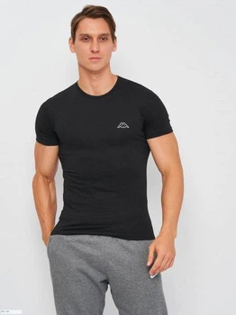 Футболка Kappa T-shirt Mezza Manica Girocollo антрацит Муж XL K1304 Antracite XL