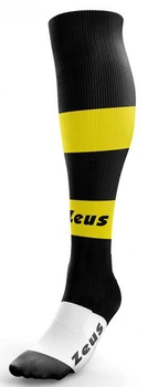 Футбольні гетри чоловічі Zeus Calza Parma 40-46 чорний, жовтий, білий Z00514