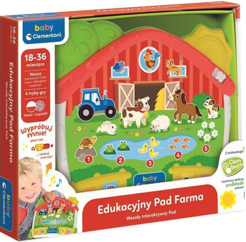  Edukacyjny pad Clementoni Baby Farma 50386 (8005125503865)