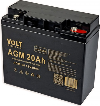 Akumulator Volt Polska AGM VRLA 12V 20 Ah (6AKUXAG020)
