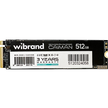 SSD диск Wibrand Caiman 512GB M.2 NVMe (WIM.2SSD/CA512GB)