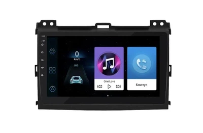 Магнитола для Toyota Land Cruiser Prado 120 на Android. Премиальная модель (2+32 ГБ 4G QLED CarPlay 8 ядер) (МТ120-09-03)