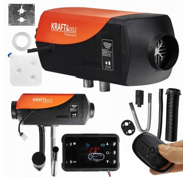 Дизельный автомобильный обогреватель Webasto Kraft&Dele KD11781 8 кВт 12В/230В с пультом ДУ парковочное отопление