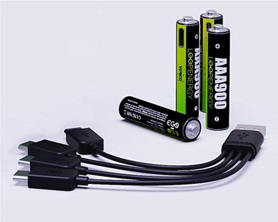 Akumulator Verico Loop Energy 4xAAA 600 mAh USB Type-C (1UDBT-A2WEBC-NN)