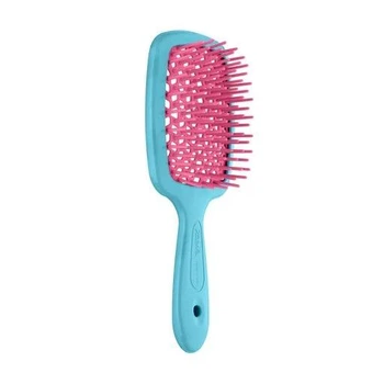 Расческа для волос Janeke Small Superbrush 1830 The Original Italian Patent Бирюзовый и розовый