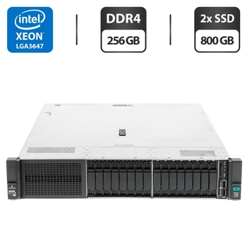 サーバー HPE ProLiant DL380 Gen10/2xXeon Platinum Сервер HP ProLiant DL380 Gen10 (8x 2.5 SFF, 8x 2.5 U2 NVMe) 2U