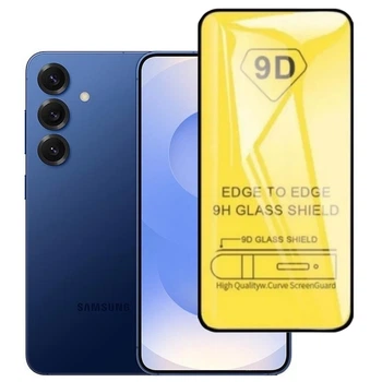 Защитное стекло TDG 9D для Samsung Galaxy S25 (S931) полная проклейка черный
