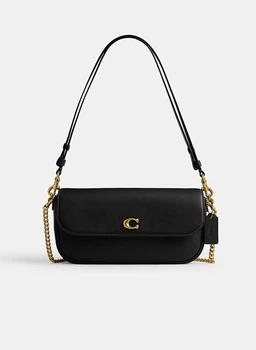 Женская сумка Coach Brook Flap Chain Bag CAN90 черная