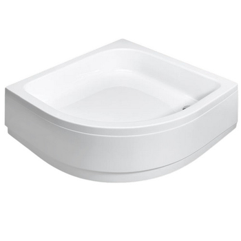 Піддон для душової кабіни RADAWAY Samos 80x80x29.5см напівкруглий акрил без сифону білий 4S88300-03