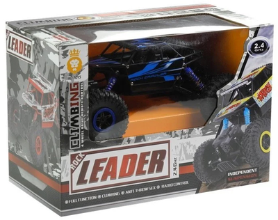 Auto zdalnie sterowane Lean Toys Jeep 1:18 Niebieskie (4389) (5907625582292)