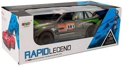 Auto zdalnie sterowane Lean Toys 1:10 2.4G Szare (6760) (5904665996645)