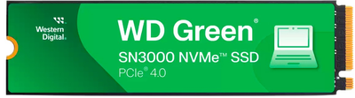 Dysk SSD Western Digital Green SN3000 2TB M.2 2280 NVMe PCIe 4.0 x4 3D NAND QLC (WDS200T4G0E)