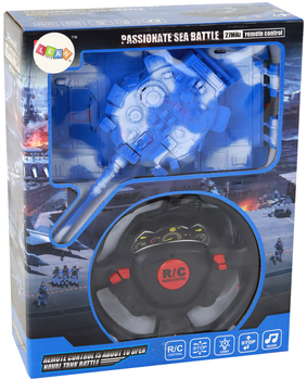 Czołg zdalnie sterowany Lean Toys 1:18 27 MHz Niebieski (17277) (5905991001003)