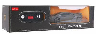 Auto zdalnie sterowane Rastar Lamborghini Sesto Elemento 1:24 Szare (20612) (5905991028987)